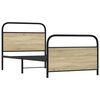 vidaXL Bedframe zonder matras bewerkt hout sonoma eikenkleur 100x200cm