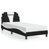 vidaXL Bedframe "Viana" met LED zonder matras zwart en wit 90x200 cm