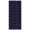 vidaXL Badhanddoeken FROGN 10 st 100x150 cm 360 g/m&sup2; marineblauw