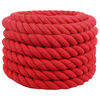 vidaXL Katoenen Touw 50 mm 10 m Rood 100% Katoen