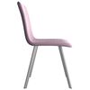 vidaXL Eetkamerstoelen 2 st fluweel roze