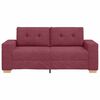 vidaXL Loveseat Bank Wijnrood 140 cm Stof