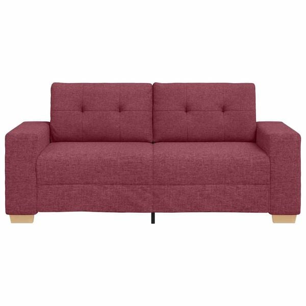 vidaXL Loveseat Bank Wijnrood 140 cm Stof
