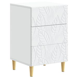 vidaXL Nachtkastje Wit 43 x 39,5 x 66,5 cm Bewerkt hout