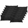 vidaXL Plaid kussen 12 st HEERLEN Antraciet 40 x 80 cm Chenille Stof