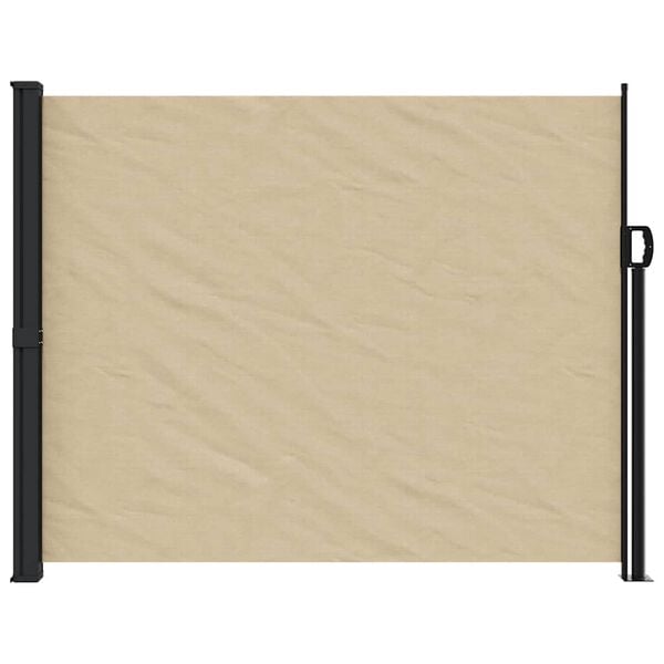 vidaXL Windscherm uittrekbaar 160x600 cm beige