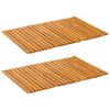 vidaXL Badmat Effen Bruin 60 x 40 cm Hout
