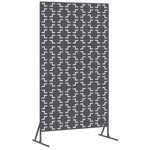 vidaXL Privacyscherm Antraciet 100 x 50 x 180 cm Staal