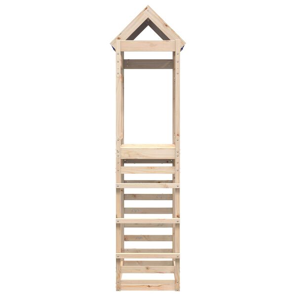 vidaXL Speeltoren Bruin 85 x 52,5 x 239 cm Massief grenenhout
