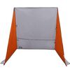 vidaXL Achterkleptent met dak Grijs en Oranje 190 x 150 x 185 cm taft