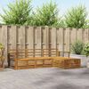 vidaXL Buiten bankenset 4 pcs Naturel