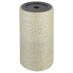 vidaXL Kattenkrabpaal 8x15 cm 10 mm beige
