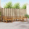 vidaXL Buiten bankenset 6 pcs Naturel Massief Acaciahout
