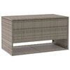 vidaXL Opbergbox voor buiten 100x55x55,5 cm poly rattan grijs