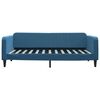 vidaXL Slaapbank met onderschuifbed 100x200 cm fluweel blauw