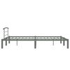 vidaXL Bedframe metaal grijs 120x200 cm
