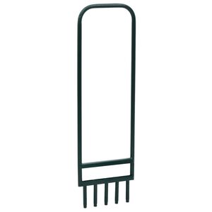 vidaXL Gazonbeluchter met 5 holle tanden gepoedercoat staal groen