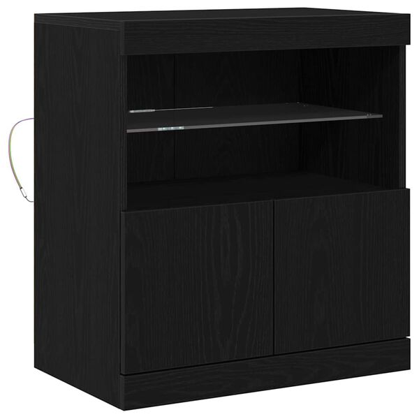vidaXL Dressoir Zwart 60 x 37 x 67 cm Bewerkt hout
