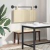 vidaXL Hangend Hoofdeinde Wandgemonteerd Cr&egrave;me 90 x 55 x 5 cm Stof