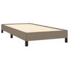 vidaXL Bedframe zonder matras 80x200 cm stof taupe