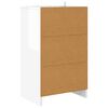 vidaXL Nachtkastjes 2 pcs Hoogglans wit 40 x 30 x 467 cm Bewerkt hout