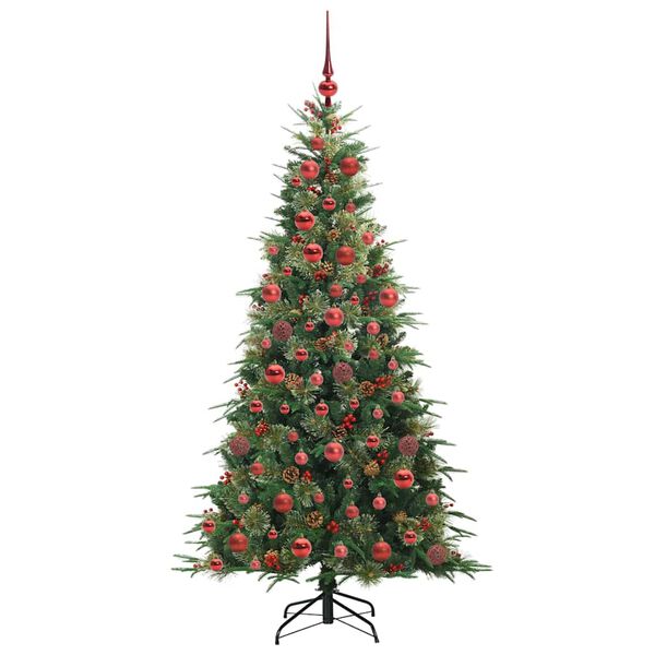 vidaXL Kunstmatige Inklapbare Kerstboom Groen 180 cm PE en PVC