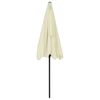vidaXL Strandparasol 200x125 cm zandgeel