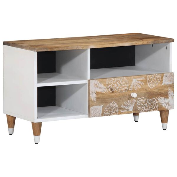 vidaXL Tv-meubel 80x33,5x46 cm massief mangohout
