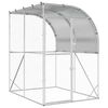 vidaXL Kippenhok zilver 200 x 200 x 215 cm Gegalvaniseerd staal