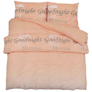 vidaXL Dekbedovertrekset 225x220 cm katoen roze