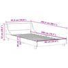vidaXL Bedframe zonder matras massief grenenhout wasbruin 90x200 cm