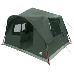 vidaXL Directe Tent 8-persoons Legergroen Polyester en staal