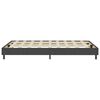 vidaXL Boxspring stof donkergrijs 120x200 cm