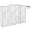 vidaXL Schanskorven 11 st gewelfd 300x50x200/220 cm ijzer