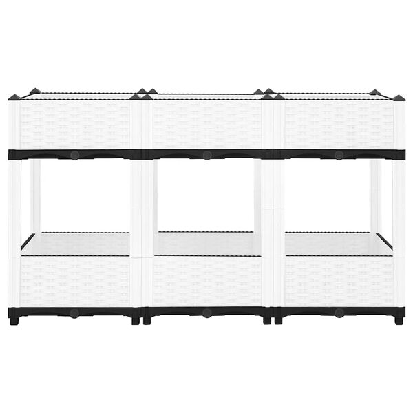 vidaXL Plantenbak verhoogd 120x40x71 cm polypropeen