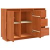 vidaXL Dressoir Bruin Eiken 111 x 34 x 75 cm Massief grenenhout