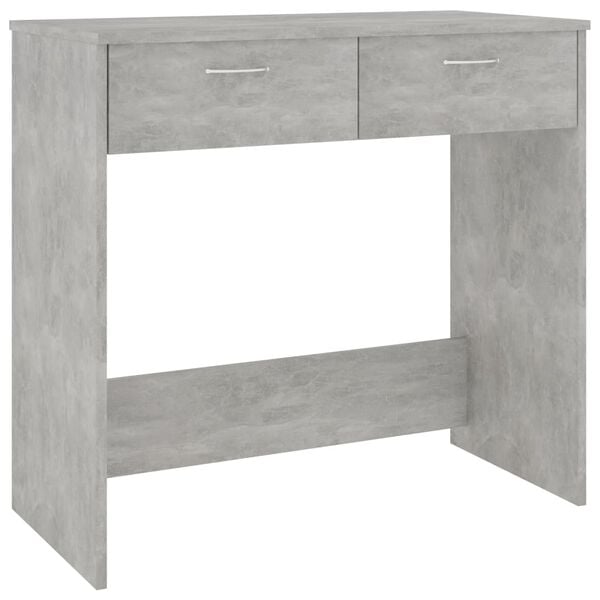 vidaXL Bureau 80x40x75 cm bewerkt hout betongrijs