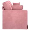 vidaXL Bank Roze 228 x 78 x 80 cm Fluweel