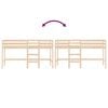 vidaXL Kinderhoogslaper met ladder 90x200 cm massief grenenhout