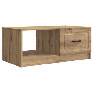 vidaXL Salontafel Artisanaal eiken 90 x 50 x 37 cm Bewerkt hout