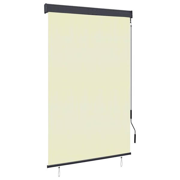 vidaXL Rolgordijn voor buiten 120x250 cm cr&egrave;me