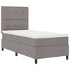 vidaXL Boxspringbed met matras met hoofdeinde Taupe 80 x 200 cm Stof