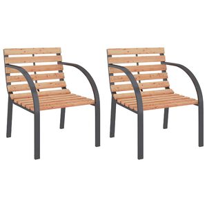 vidaXL Tuinstoelen 2 st hout