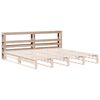 vidaXL Hoofdbord met schappen 200 cm massief grenenhout