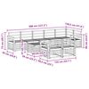 vidaXL Sofa-Sets 9 pcs Naturel Massief Acaciahout