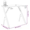 vidaXL Gamingbureau met Y-vormige poten 90x60x75 cm zwart