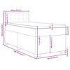 vidaXL Boxspring met matras fluweel donkergroen 90x190 cm