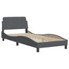 vidaXL Bedframe "Dover" 80x200 cm fluweel donkergrijs