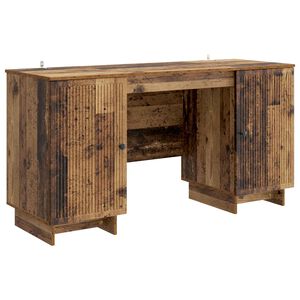 vidaXL Bureau Oud hout Bewerkt hout 142,5 x 50 x 75 cm