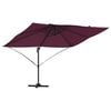 vidaXL Parasol Bordeaux Rood 351 x 250 x 260 cm Polyester en Aluminium